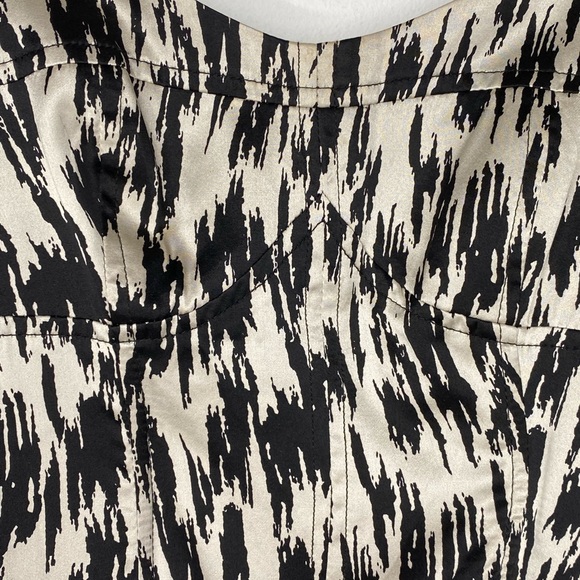 Bec & Em Black & White Silk Party Dress Size XS - Picture 3 of 12